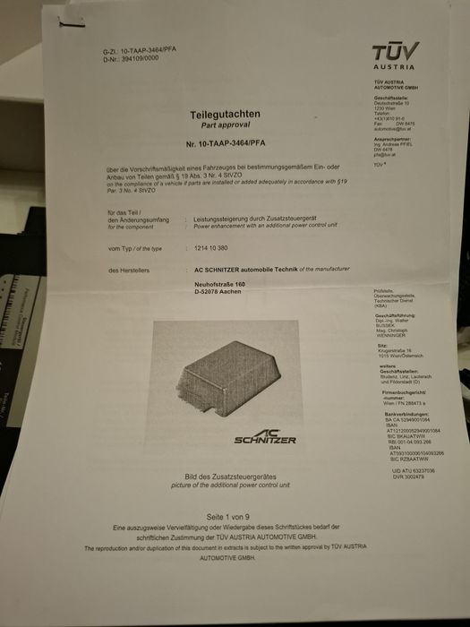 Powerbox AC Schnitzer pentru BMW X5/X6 3.0d (motor M57/T2); crește puterea de la 173 kW (235 CP) la 200 kW (272 CP) și cuplul la 620 Nm.