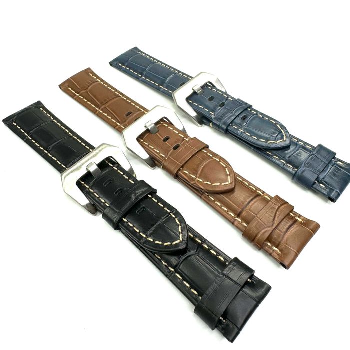 Висок клас кожени каишки за часовници 22мм