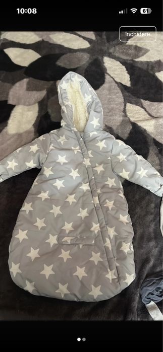 Combinezon saculet  bonprix kids56-62 cm iarna stare impecabila