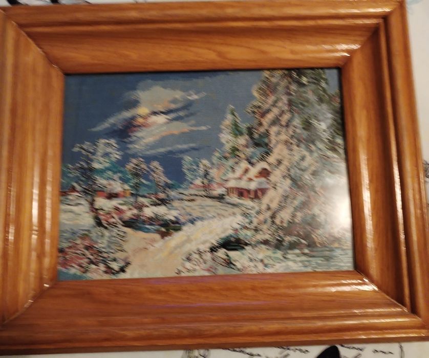 Goblen peisaj de iarna