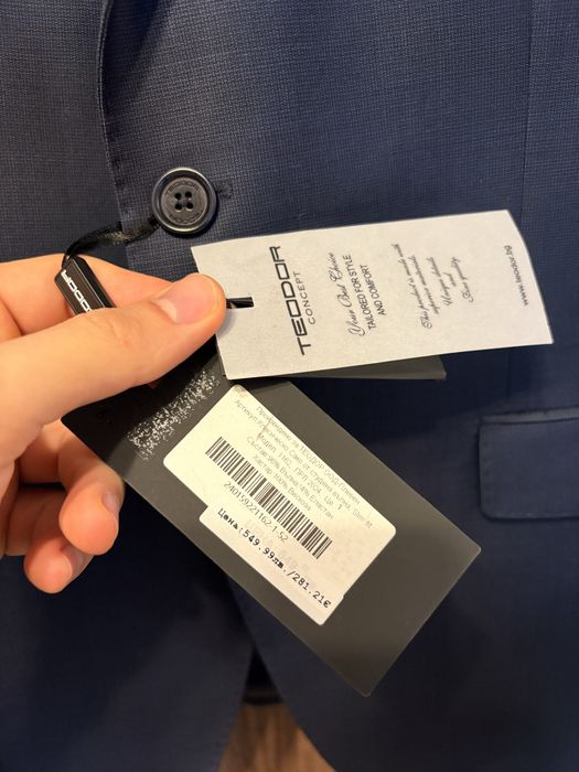 Класическо сако от студена фина вълна - Teodor