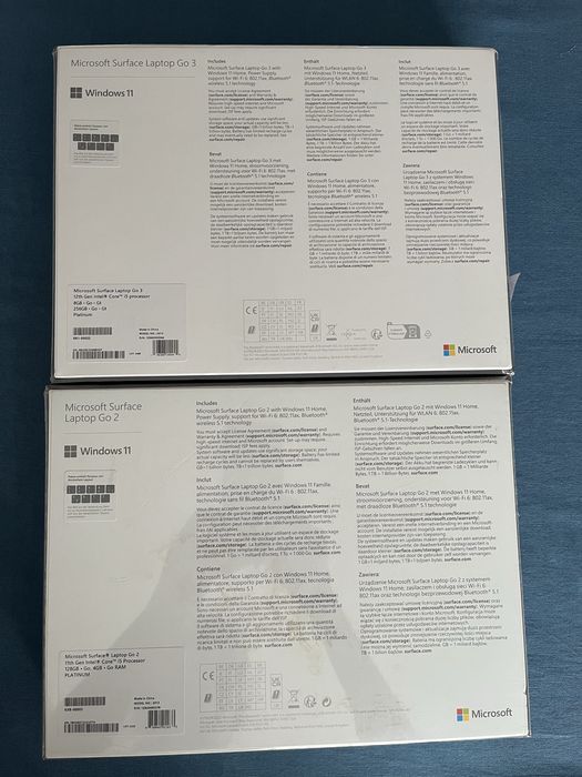 Microsoft Surface Laptop Go2/3.