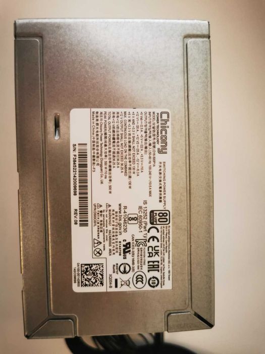 Sursă Chicony 500W 80+ Bronze + ventilator ARX | PCI-E 6+2 | Funcțional