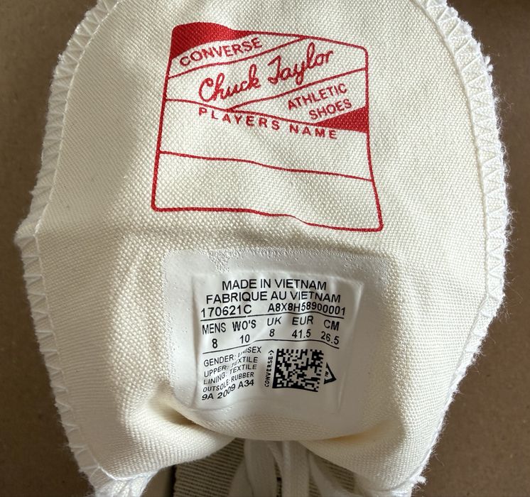 Converse Chuck Taylor Chuck 70 Hi ОРИГИНАЛНИ дамски кецове - 41,5/27см