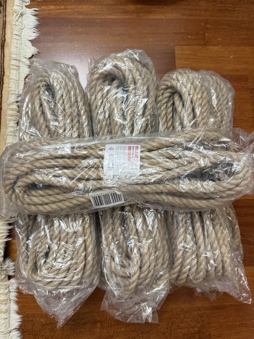 Продам веревку джутовую 10 мм