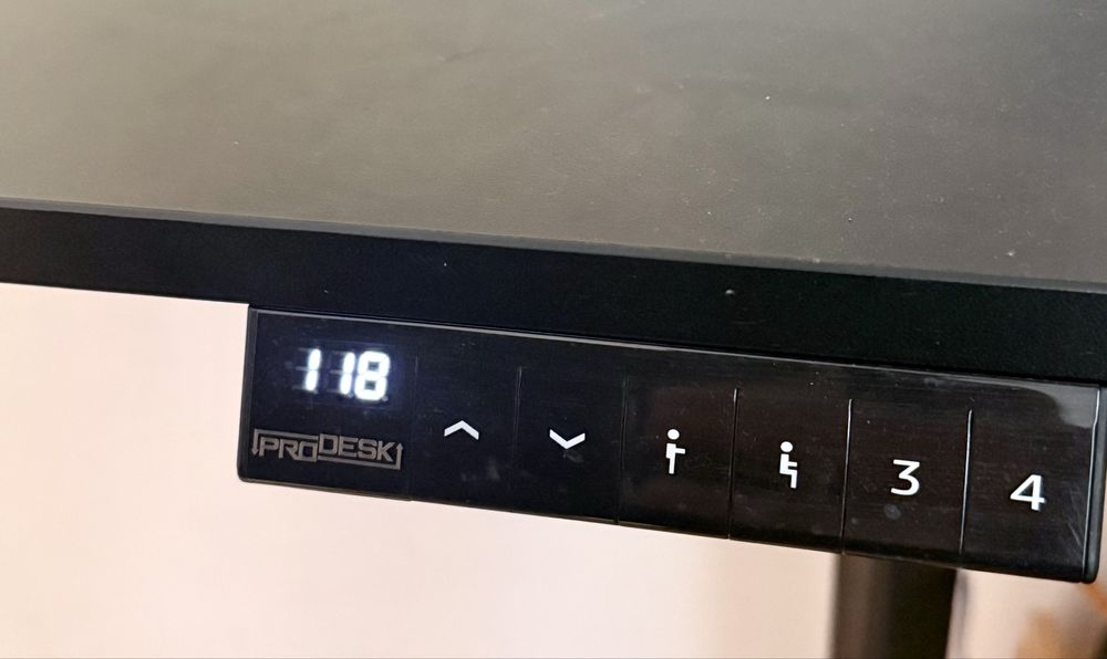 Електрическо регулируемо бюро (Standing Desk) с памет, 74.5–118 см