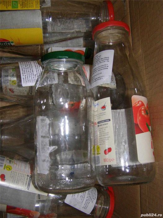 Sticle si borcane de bulion vin apa ulei 750 ml, 500 ml, cutii, schimb