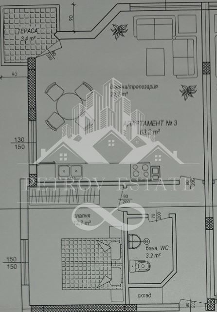 2-стаен в Пазарджик, област-гр.Велинград площ 70 цена 70000