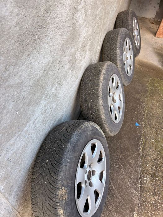 Vand jante 5x112 si cauciucuri mixte 195/65/15