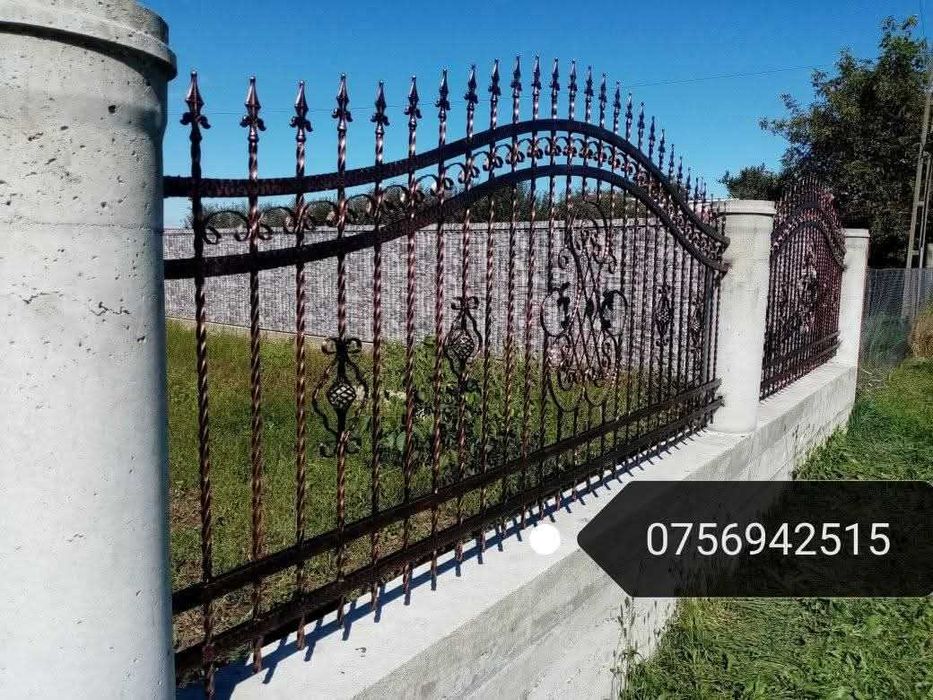 Porți gard balustradă fier forjat