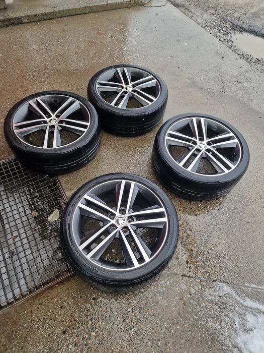Jante Skoda 5x100 cu anvelope de vară