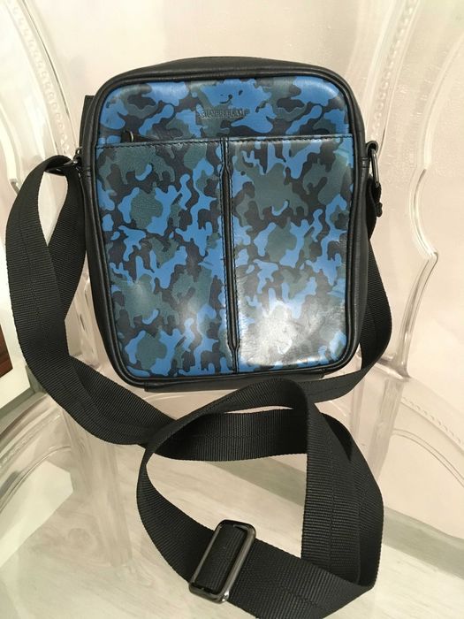 Silver Frame мъжка чанта естествена кожа