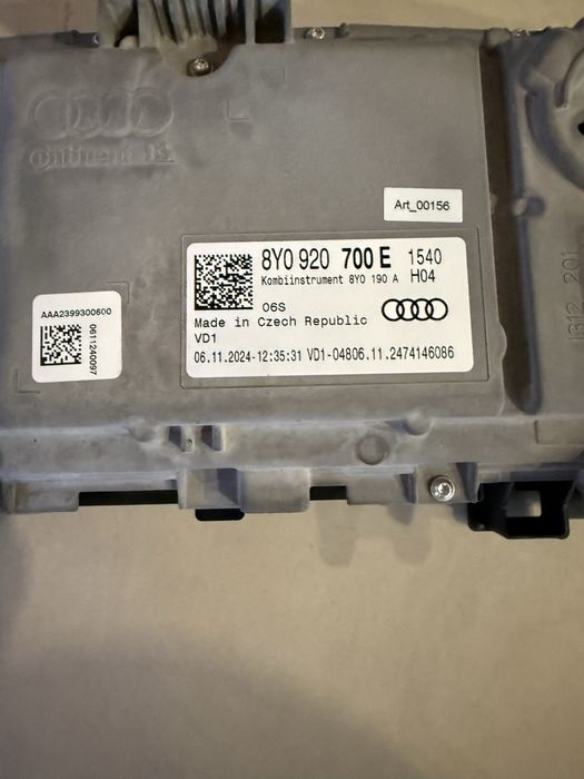 Дигитален километраж за AUDI A3/S3/RS3  - 2024 год