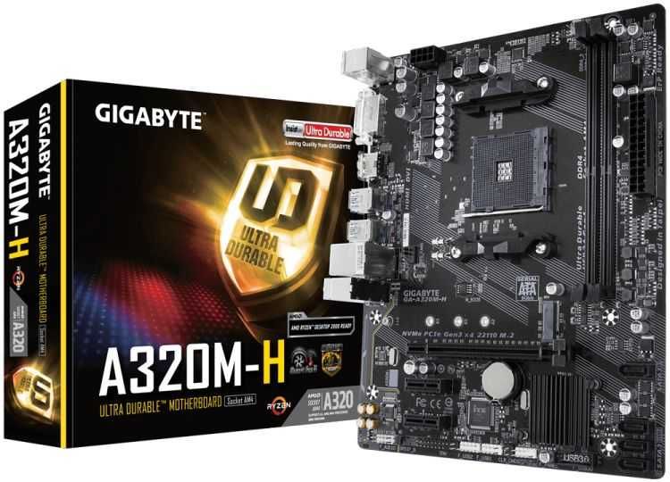 Материнская плата Gigabyte a320m-h