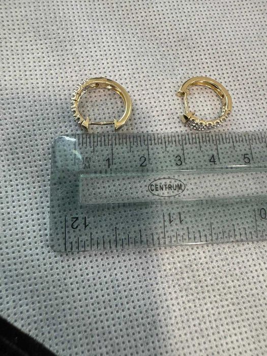 (Ag41) Cercei aur, 14K B5882 - Certificat de garanție!