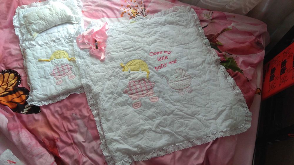 Конверт-одеяло на выписку девочки и для прогулок