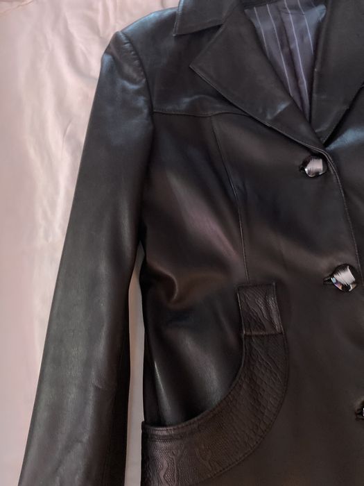 Кожаный пиджак 46-48 р