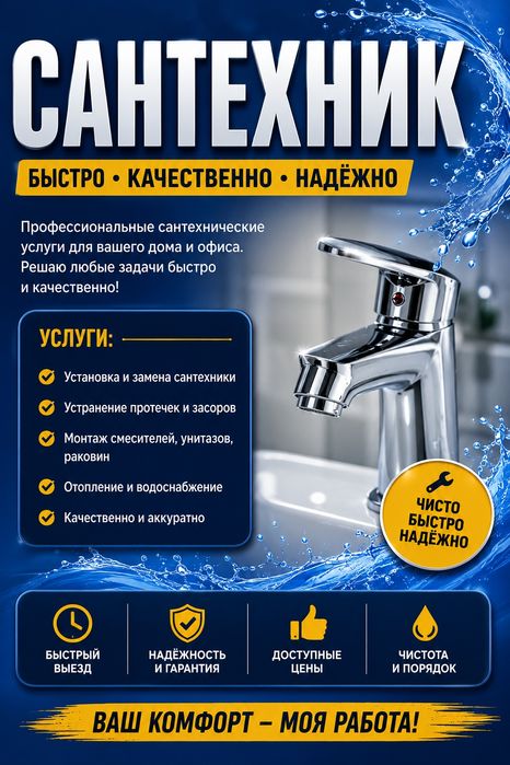 Сантехник в Павлодаре
