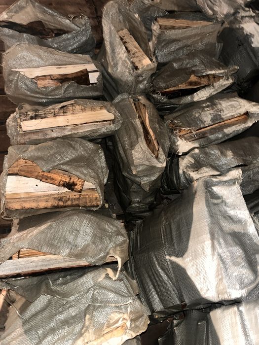 Дрова в мешках сосна