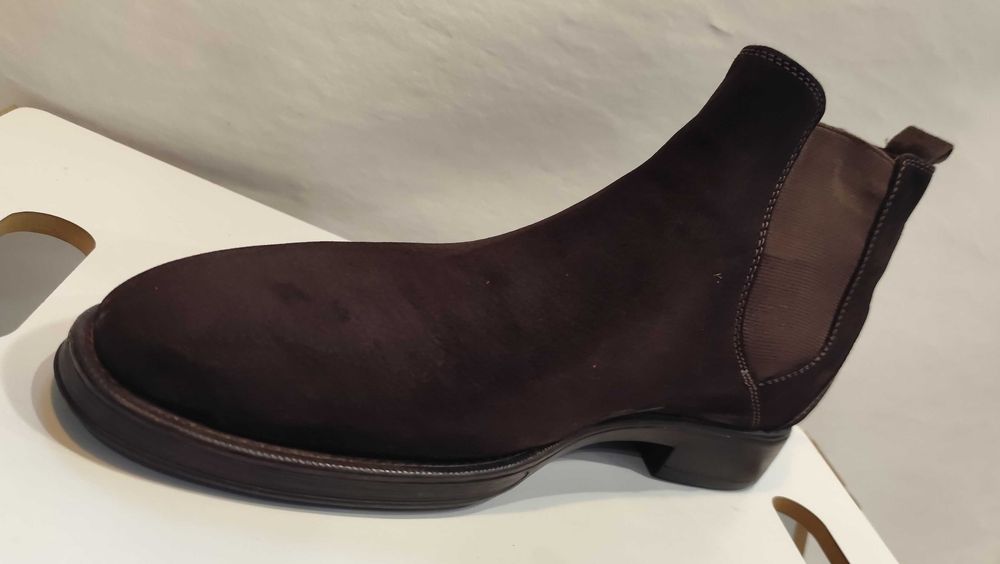 Ghete chelsea 44 plain toe GEOX piele naturala moale