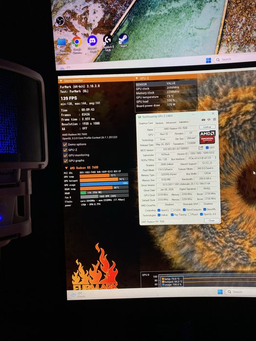 Asrock AMD Radeon 7600 Steel Legend