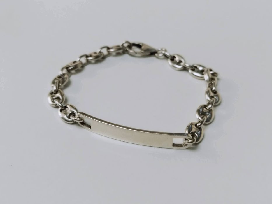Veche bratara masiva din argint de 925, copii