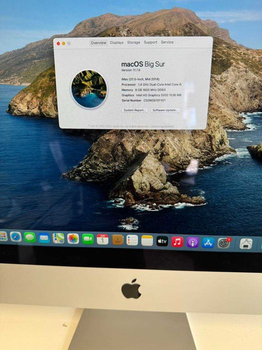 Компютър Apple iMac "Core i5" 1.4 21.5" (Mid-2014)