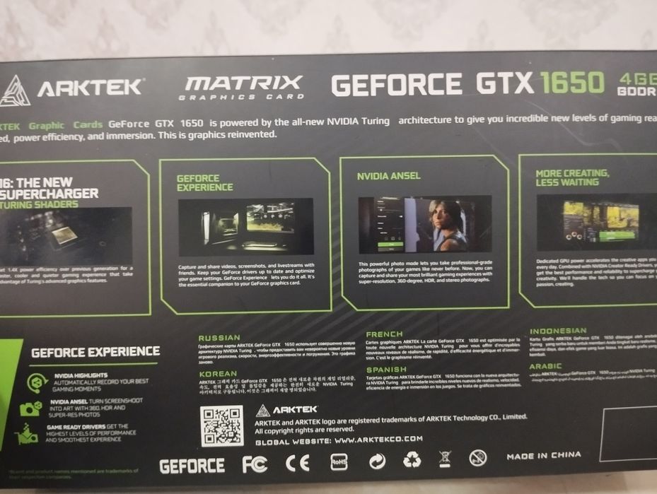 Video karta Arktek Gtx 1650