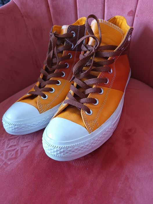 Tenesi înalți/pantofi sport Converse originali din piele veritabilă-ma