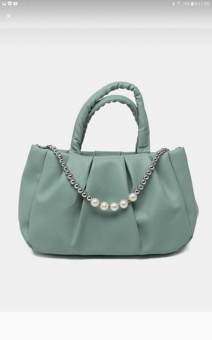 Женская нарядная сумочка с бусинами