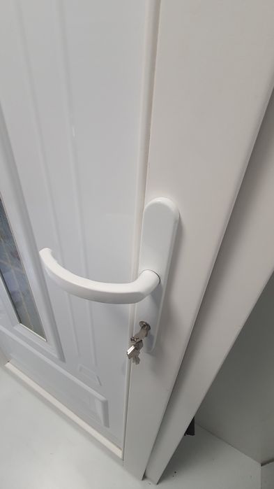 Usa de termopan lemn+aluminium exterior de calitate premium