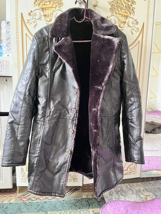 куртка теплая дубленка