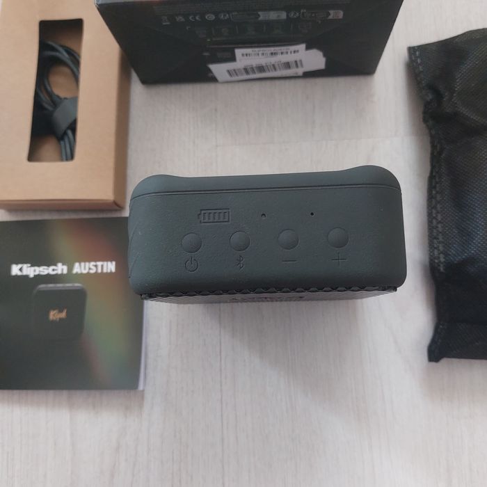 Преносима Bluetooth Тонколона Klipsch Austin – Мощен Звук | IP67 Водоустойчива | 12ч Батерия | НОВА