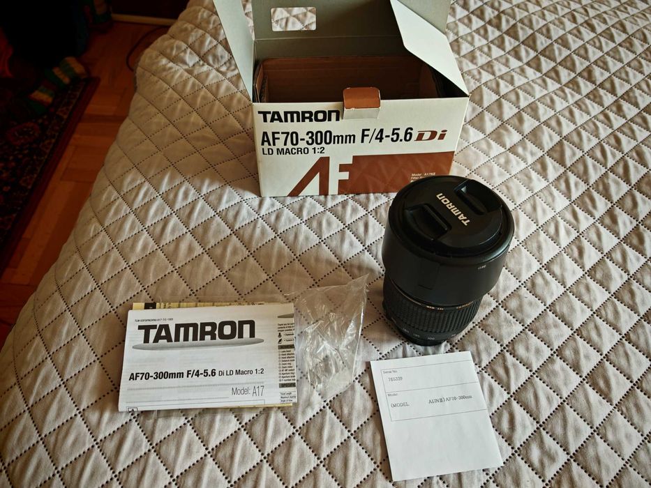 Обектив Tamron AF 70-300mm 1:4-5.6 tele-macro(1:2) ф62 А17 НИКОН