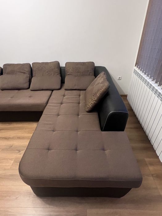 Холов Ъглов диван разтегаем и маса