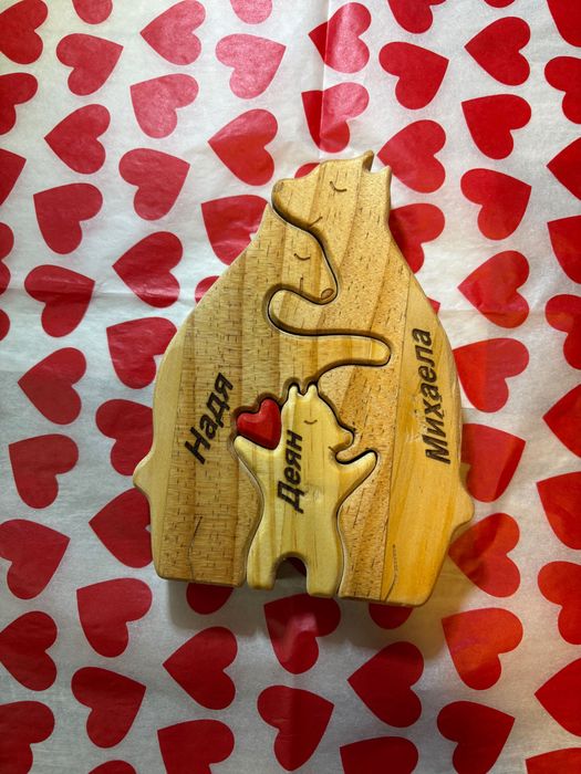 СВЕТИ ВАЛЕНТИН - Мечета за семейства с гравиран текст /имена, дати…/