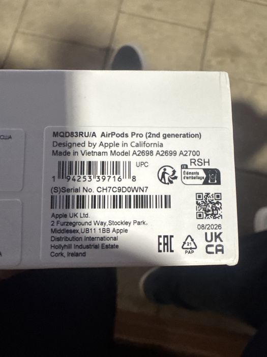 Продам срочнг AirPods Pro2