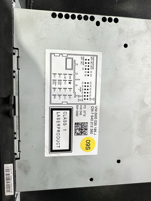 VW оригинално cd/радио