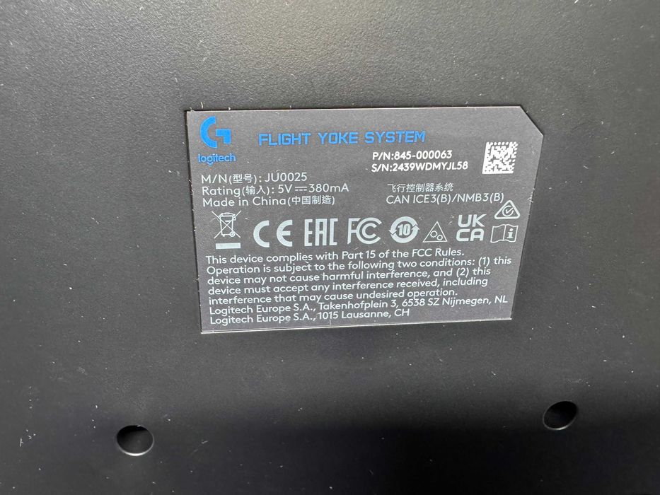 Симулатор за полети Logitech - G Flight Yoke System