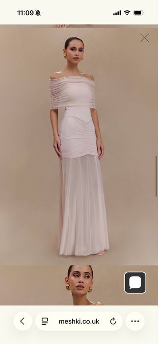 Maxi Рокля Meshki цвят Pale Pink