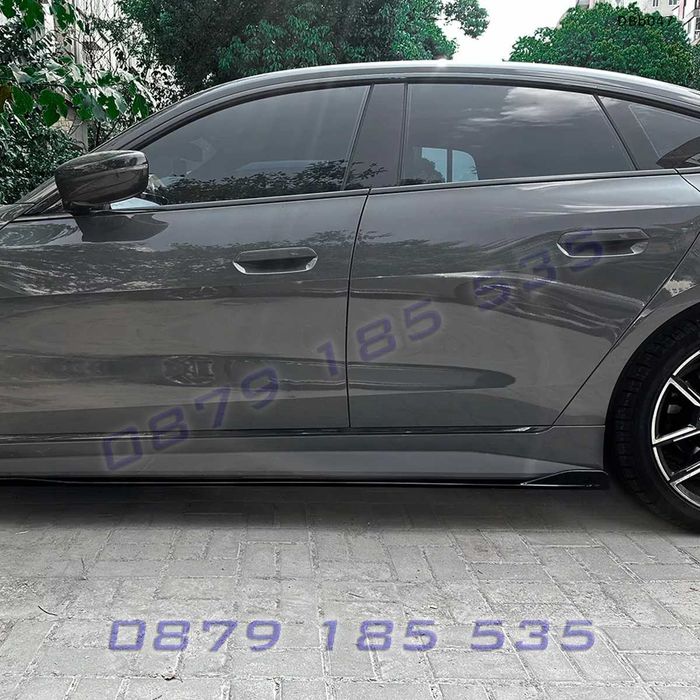 Добавки за прагове за BMW 4 G26 M Sport 2020+ черен гланц DBb047 бмв г26 лайсни тунинг
