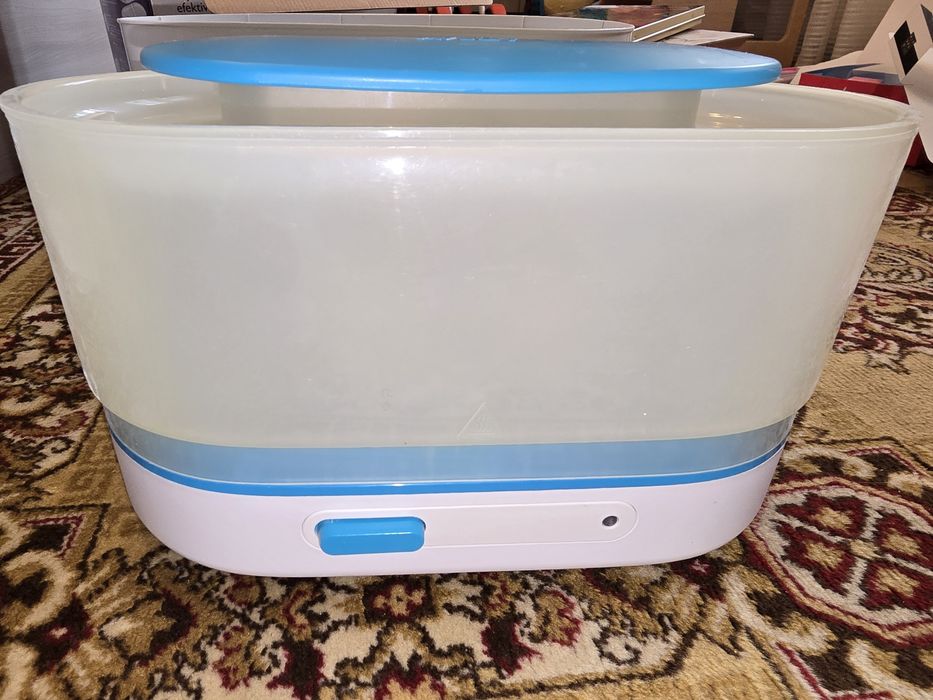 Sterilizator electric Philips Avent 3-în-1 cu abur – Distruge 99.9% bacterii / Stare impecabilă (cu cutie)