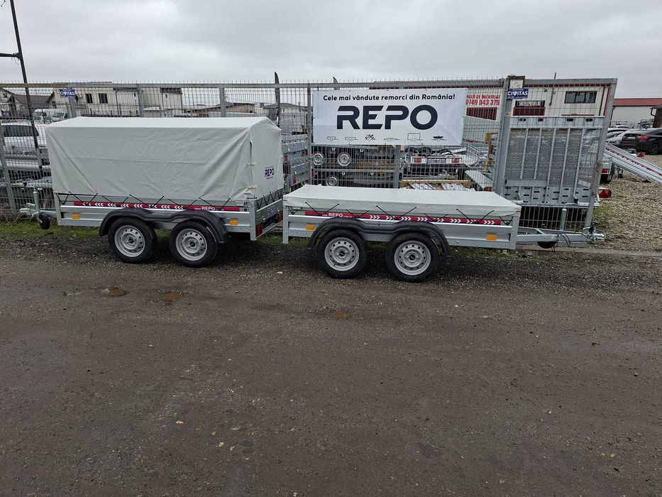 Remorca Dublu Ax Prelata 750 Kg Oferta Repo