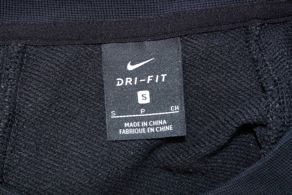 Nike оригинален дамски суичър черен пуловер с релефно лого S