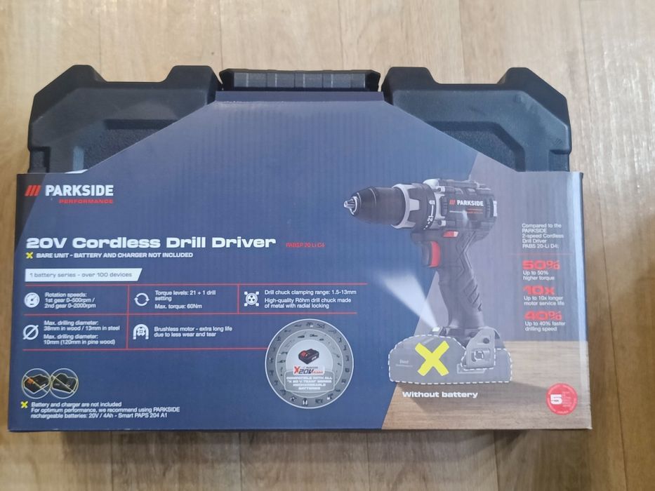 Parkside Performance 60Nm - Mandrină RÖHM - Garanție 5 Ani