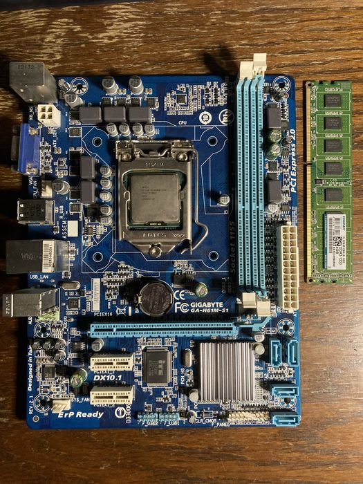 Материнская плата LGA 1155 / Процессор / Оперативная память DDR3 4GB