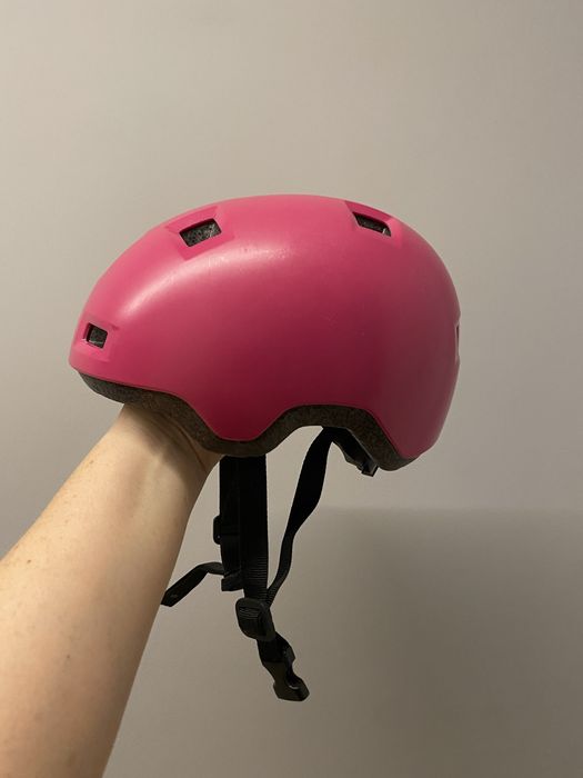 Шлем детский, размер 52-54, розовый для девочки