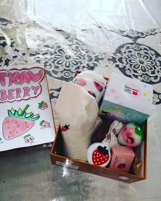 Подарочный бокс Клубника "strawberry" цена 10.500тг