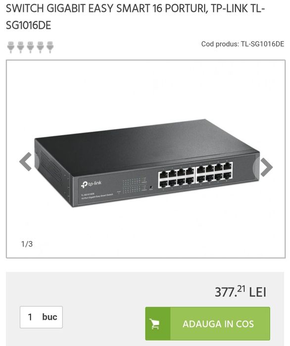 Switch Tp link TL-SG1016DE