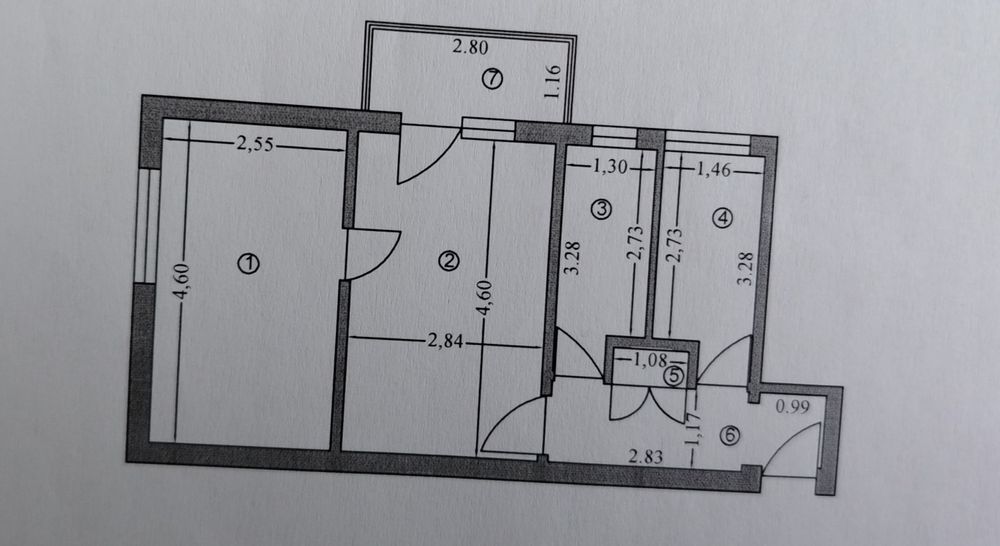 Proprietar vând apartament cu 2 camere Gavana
